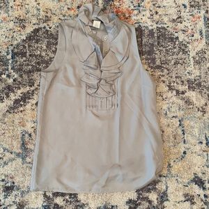 J. Crew silk ruffle top